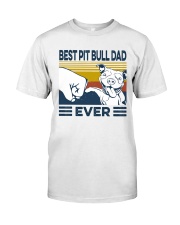 Best Pitbull Dad Classic T-Shirt front