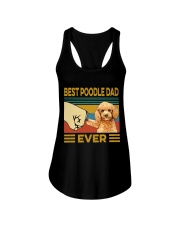 Best Poodle Dad Vintage Ladies Flowy Tank tile