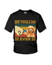 Best Poodle Dad Vintage Youth T-Shirt tile