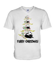 FURRY CHRISTMAS V-Neck T-Shirt tile