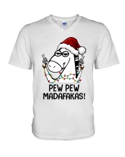 HORSE PEW PEW MADAFAKAS V-Neck T-Shirt tile