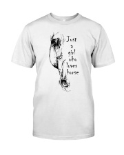 JUST A GIRL WHO LOVES HORSE Classic T-Shirt tile