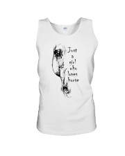 JUST A GIRL WHO LOVES HORSE Unisex Tank tile