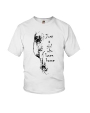 JUST A GIRL WHO LOVES HORSE Youth T-Shirt tile
