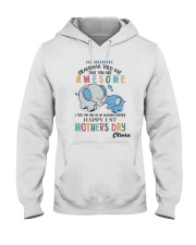 1st Mother's Day Grandma Told Me Elephant Hooded Sweatshirt tile