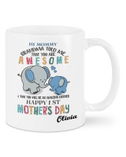 1st Mother's Day Grandma Told Me Elephant Mugs tile