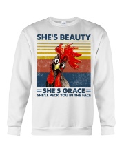 Chicken She's Beautiful Crewneck Sweatshirt tile