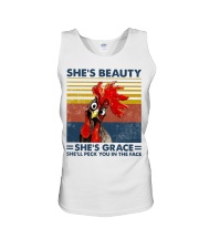 Chicken She's Beautiful Unisex Tank tile