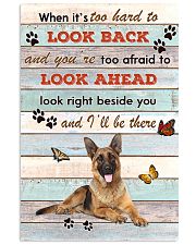 German Shepherd When It's To Hard To Look Back 11x17 Poster front