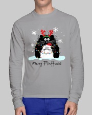 CAT MERRY FLUFFYMAS BIG AND LITTLE CUTE CATS Long Sleeve Tee lifestyle-unisex-longsleeve-front-1