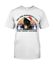 CAT ON THE NAUGHTY LIST Classic T-Shirt tile