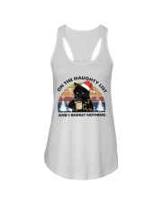 CAT ON THE NAUGHTY LIST Ladies Flowy Tank tile