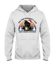 CAT ON THE NAUGHTY LIST Hooded Sweatshirt front