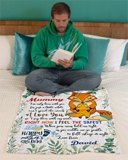 To My Mummy I've Only Been With You Fox Blanket Small Fleece Blanket - 30" x 40" aos-coral-fleece-blanket-30x40-lifestyle-front-06