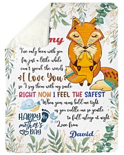 To My Mummy I've Only Been With You Fox Blanket Large Sherpa Fleece Blanket - 60" x 80" thumbnail