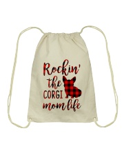 CORGI ROCKIN MOM LIFE Drawstring Bag tile