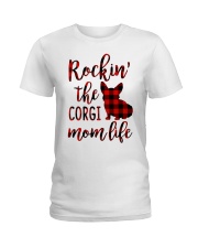 CORGI ROCKIN MOM LIFE Ladies T-Shirt tile