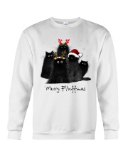 Merry Fluffmas Fluffy Cat Family Crewneck Sweatshirt tile