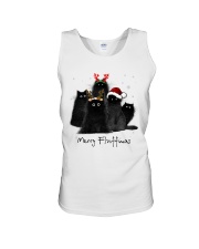 Merry Fluffmas Fluffy Cat Family Unisex Tank tile