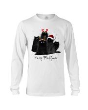 Merry Fluffmas Fluffy Cat Family Long Sleeve Tee tile