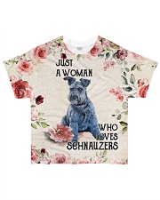Schnauzers 3D Just A Woman All-over T-Shirt front