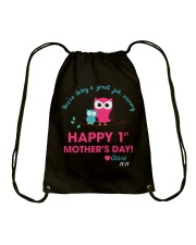 You're Doing A Great Job 1st Mother's Day Owl Drawstring Bag tile