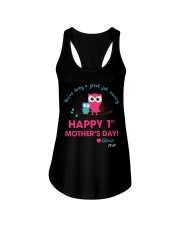 You're Doing A Great Job 1st Mother's Day Owl Ladies Flowy Tank tile
