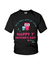 You're Doing A Great Job 1st Mother's Day Owl Youth T-Shirt tile
