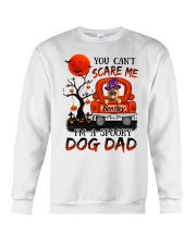 Personalized German Shepherd You Can't Scare Me I'm A Spooky Dog Dad Crewneck Sweatshirt tile