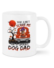 Personalized German Shepherd You Can't Scare Me I'm A Spooky Dog Dad Mugs tile