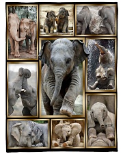 Elephant Funny Beauty Graphic Design Large Fleece Blanket - 60" x 80" front