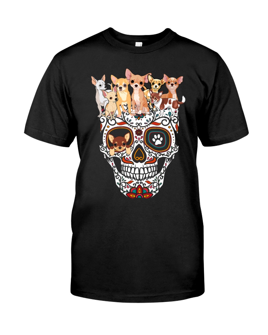 Skull Chihuahua Classic T-Shirt