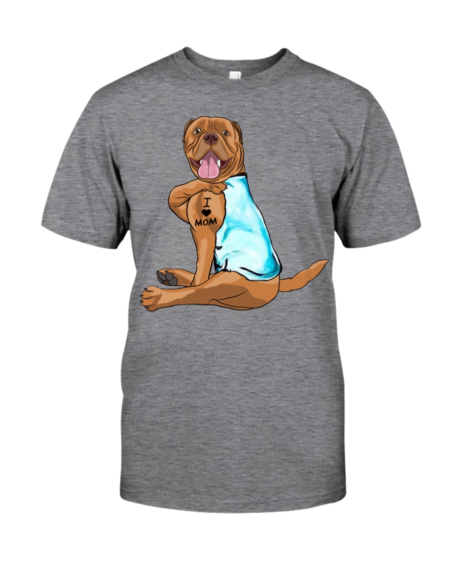 Dogue de Bordeaux I Love Mom Classic T-Shirt