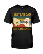 Best Lab Dad Vintage Classic T-Shirt front