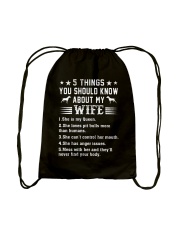 Pitbull Things You Should Know Drawstring Bag thumbnail