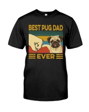 Best Pug Dad Vintage Classic T-Shirt front