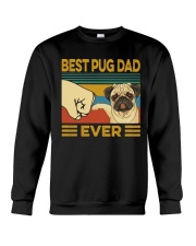 Best Pug Dad Vintage Crewneck Sweatshirt tile