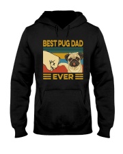 Best Pug Dad Vintage Hooded Sweatshirt tile