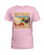 Best Pug Dad Vintage Ladies T-Shirt tile