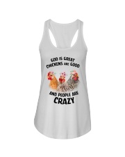 Chicken God Is Great Chickens Are Good Ladies Flowy Tank tile
