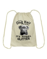 Pitbull This Is Not Dog Hair On My Shirt Drawstring Bag tile