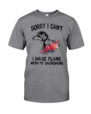 Dachshund - Sorry I Can't Classic T-Shirt front