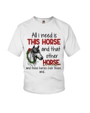 HORSE ALL I NEED IS THIS HORSE Youth T-Shirt tile