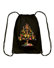 German Shepherd Christmas Tree Drawstring Bag thumbnail