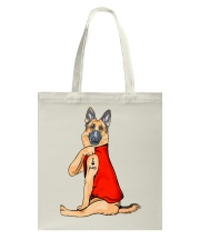 German Shepherd Red I Love Dad Tote Bag thumbnail