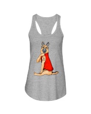 German Shepherd Red I Love Dad Ladies Flowy Tank thumbnail