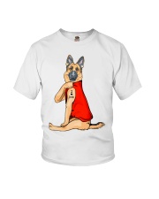 German Shepherd Red I Love Dad Youth T-Shirt thumbnail