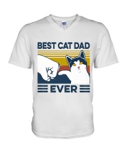 Best Cat Dad V-Neck T-Shirt tile
