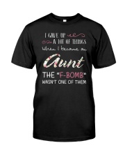 When I Become Aunt Flower Classic T-Shirt front