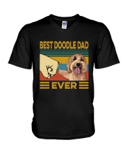 Best Doodle Dad Vintage V-Neck T-Shirt tile